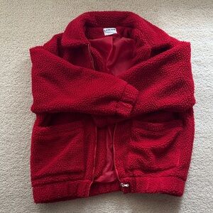 I.AM.GIA Red Teddy Jacket
